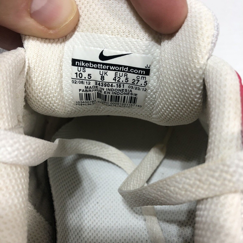 NIKE Air Max Skyline Womens Retro White Pink Grey 343904-161 2012 Size 10.5 - Picture 8 of 10